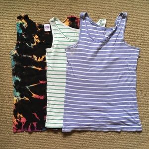 3-Pack of Ribbed Tank Tops
